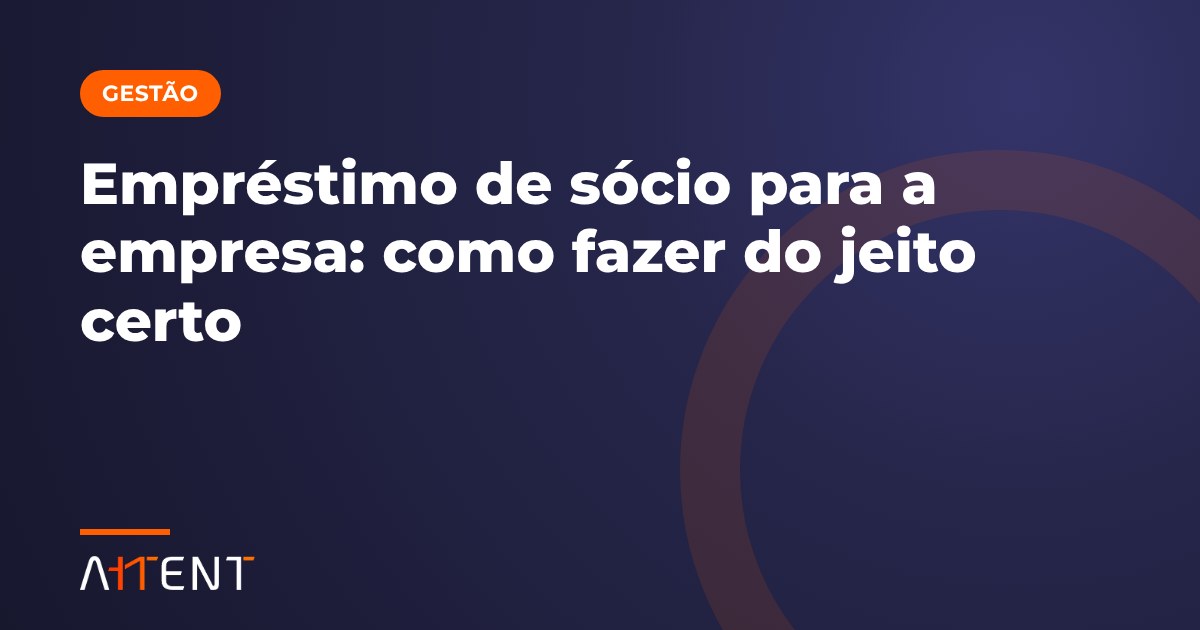 Empréstimo de sócio para a empresa